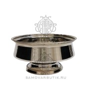 Капельник для самовара большой латунный никелированный