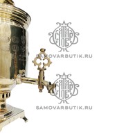 Самовар антикварный на дровах "Банка" 4,5 литра И.Г. Баташева латунный 