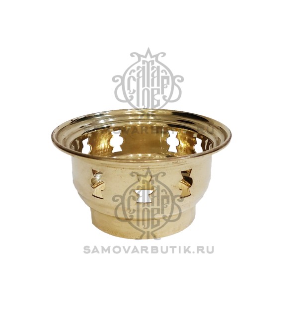 Корона (комфорка) для самовара d65 латунная вариант 2