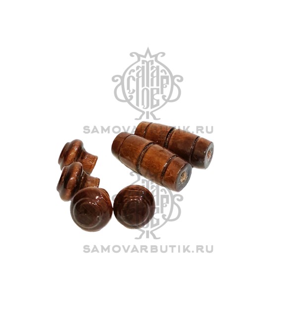 Комплект деревянной фурнитуры для самовара вариант 1