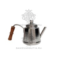 Чайник для самовара латунный никелированный 0,5 литров НОВИНКА