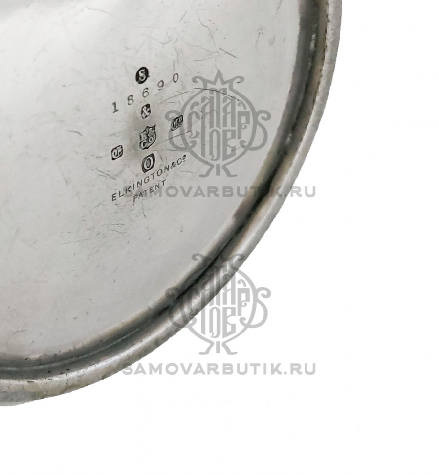 Чайник заварочный антикварный 1,7 литра "Elkington and Co" серебрение