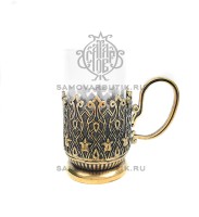 Подстаканник латунный "Сказка о царе Салтане". Ручная работа. Литье.