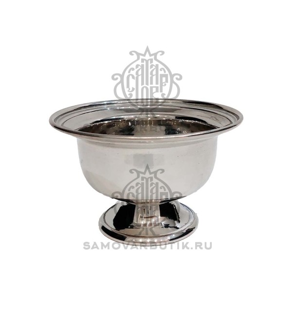Капельник для самовара малый латунный никелированный
