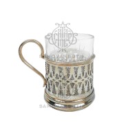 Подстаканник антикварный серебрение "Art. Krupp"