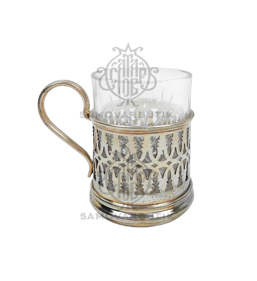 Подстаканник антикварный серебрение "Art. Krupp"