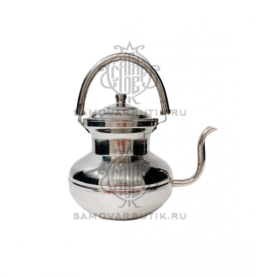 Чайник для самовара никелированный 2,5 литра Чайник для самовара никелированный 2,5 литра