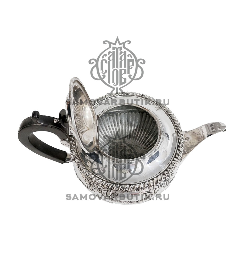 Чайник заварочный антикварный 1,3 литра серебрение