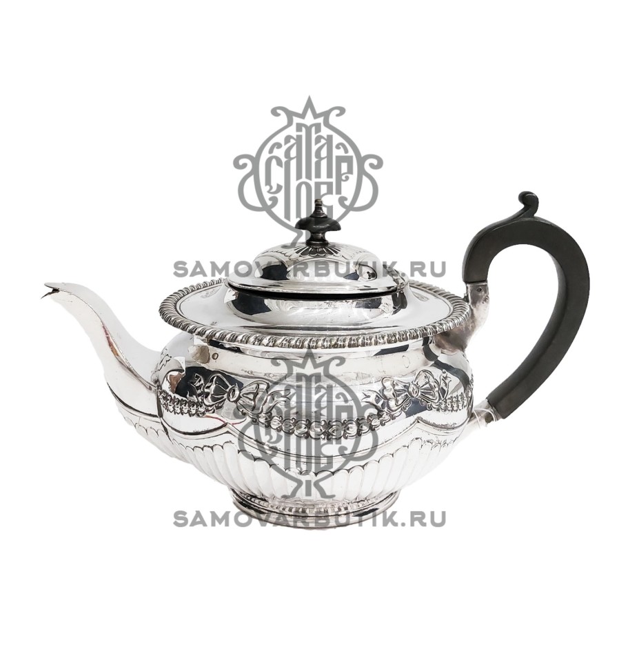 Чайник заварочный антикварный 1,3 литра серебрение