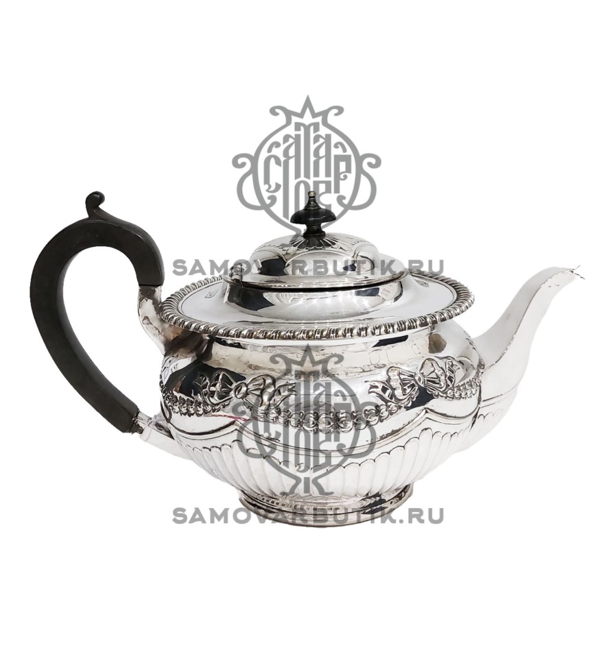 Чайник заварочный антикварный 1,3 литра серебрение