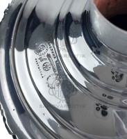 Самовар антикварный на дровах "Рюмка" гранная с византийскими ручками в никеле Б.Г. Тейле 5-5,5 литров