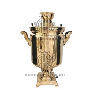 Самовар буфетный "Банка" 40 литров латунный