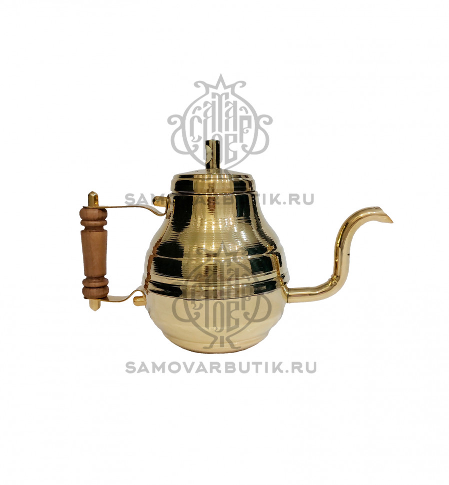 Чайник заварочный для самовара латунный 0,7 литров