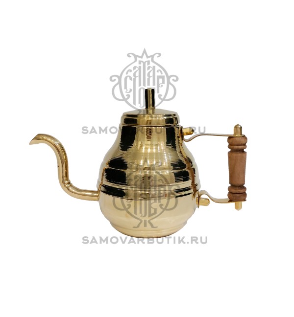 Чайник заварочный для самовара латунный 0,7 литров