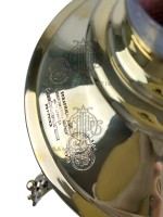 Самовар антикварный комбинированный на дровах "Банка" 5 литров с медалями В. С. Баташева латунь люкс