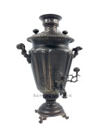 Самовар антикварный комбинированный "Рюмка" 6 литров Первое самоварное товарищество НЭП латунь в патине