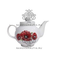 Чайник для самовара 0,7 литров "Маки"