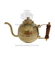 Чайник для самовара латунный 0,5 литров круглый