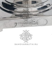 Самовар антикварный на дровах "Банка" 5 литров В. С. Баташева латунный никелированный люкс редкий эксклюзив
