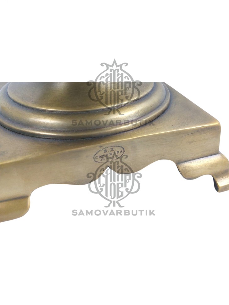 Самовар антикварный на дровах "Ваза купеческая" 7 литров В.Д. Салищев латунь в патине