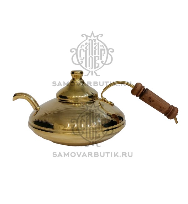 Чайник заварочный для самовара латунный 0,9 литров Алладин