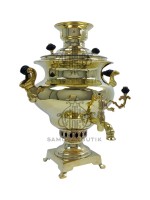 Самовар антикварный на дровах "Ваза" 5 литров  Н.А. Воронцов латунь