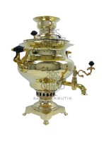 Самовар антикварный на дровах "Ваза" 5 литров  Н.А. Воронцов латунь