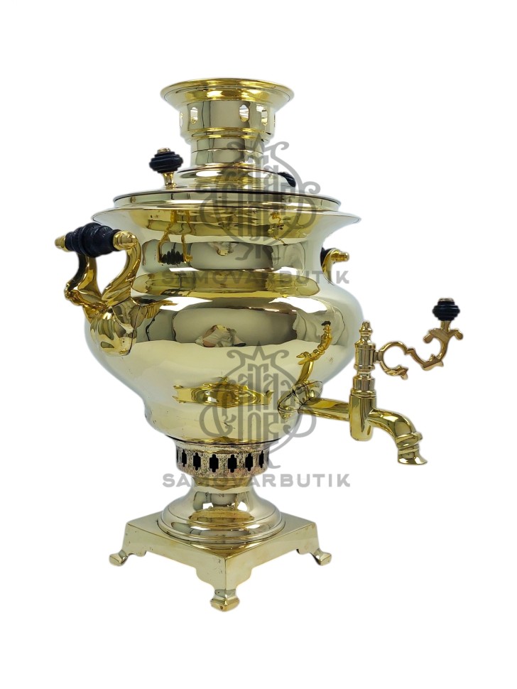 Самовар антикварный на дровах "Ваза" 5 литров  Н.А. Воронцов латунь