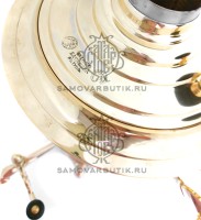 Самовар антикварный на дровах "Рюмка" 6 литров В. С. Баташева латунный люкс