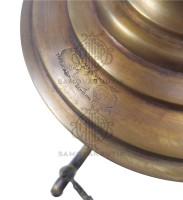 Самовар антикварный на дровах "Банка" с медалями 3,5 литра Бр. Шемарины латунь в патине