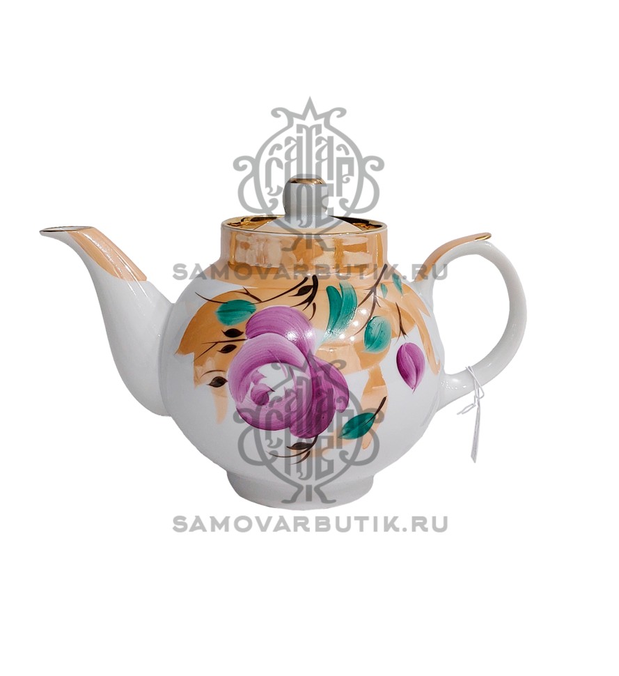 Чайник заварочный 0,7 литра "Юбилейный" СССР  фарфор