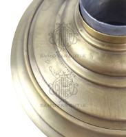 Самовар антикварный на дровах "Рюмка" 5 литров Б.Г. Тейле латунь в патине