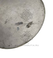 Подстаканник антикварный латунный в серебрении "Br Buch"