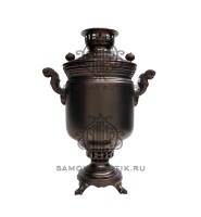 Самовар на дровах "Банка" 7 литров патинированный "Люкс"