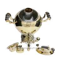 Самовар антикварный на дровах "Яйцо" 4 литра В. С. Баташева латунный люкс