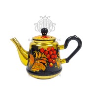 Заварочный чайник новый. СССР. Роспись "Рябина"