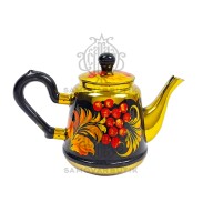 Заварочный чайник новый. СССР. Роспись "Рябина"