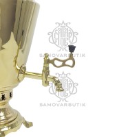 Самовар антикварный на дровах "Рюмка" 6 литров Артель Прогресс латунь