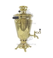 Самовар антикварный на дровах "Рюмка" 6 литров Артель Прогресс латунь