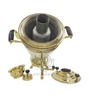 Самовар антикварный на дровах "Рюмка" 6 литров Артель Прогресс латунь