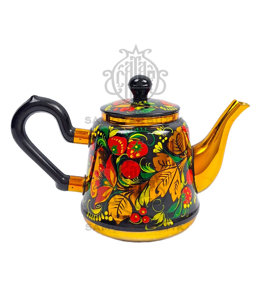Заварочный чайник новый. СССР. Роспись "Клубника" 