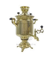 Самовар антикварный на дровах "Банка" 4-5 литров Тулпромторг им. Ленина латунный