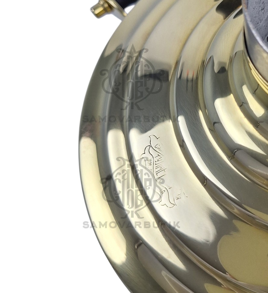 Самовар антикварный на дровах "Банка" 4-5 литров Тулпромторг им. Ленина латунный