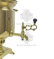 Самовар антикварный на дровах "Банка" 3 литра Тулпромторг им. Ленина латунный