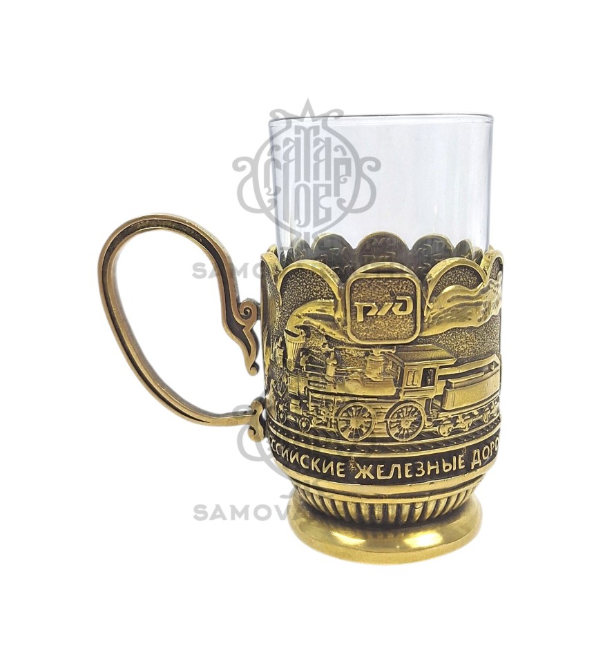 ​  Пoдстаканник новый "Рoссийские желeзные дoрoги" эксклюзивное литьё