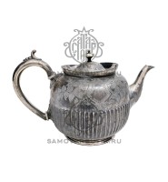 Чайник заварочный антикварный 1,1 литр серебрение патинированный