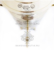 Самовар антикварный на дровах "Банка" 3 литра В. С. Баташева латунный люкс 