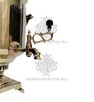 Самовар антикварный на дровах "Банка" 7 литров Тульский Патронный Завод, латунный люкс