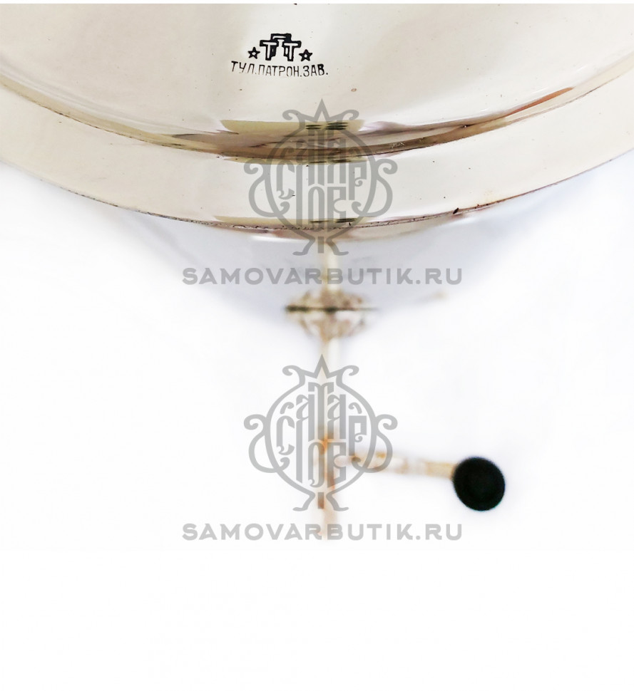 Самовар антикварный на дровах "Банка" 7 литров Тульский Патронный Завод, латунный люкс