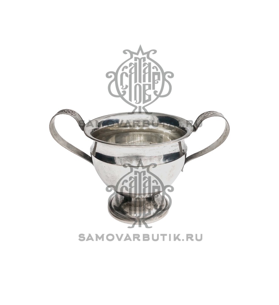 Сахарница антикварная эгоист серебрение